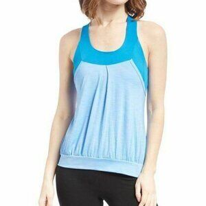 MOXIE Cycling Azure Blue Layered Jersey Tank 594